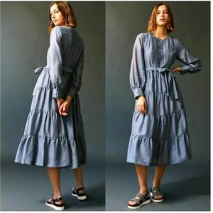 Mare Mare x Anthropologie Agosta Tiered Midi Dress